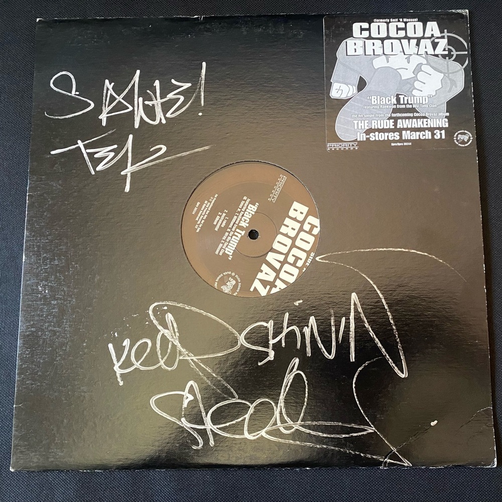 Smif n wessun cocoa brovaz vintage signed vinyl record wu tang clan Jay z nas